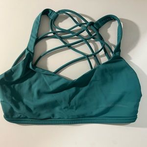 Green Lululemon Free to be Wild Bra